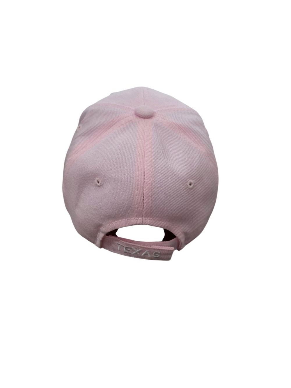 Texas Baseball Cap Script Embroidered Pink Adjustable Small - Picture 7 of 9